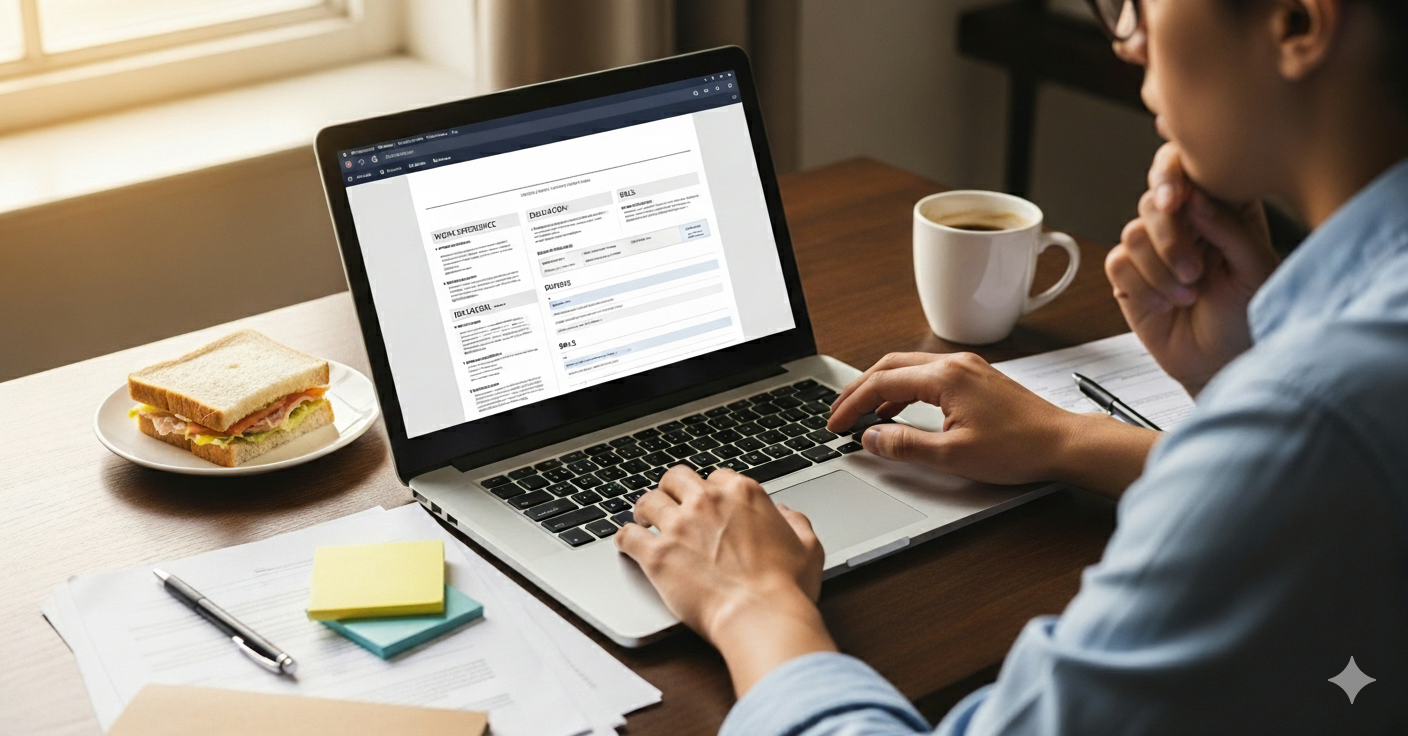 Obraz pokazujący tworzenie CV